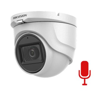 caméra fixe hdtvi hikvision dôme 2 méga pixels avec micro